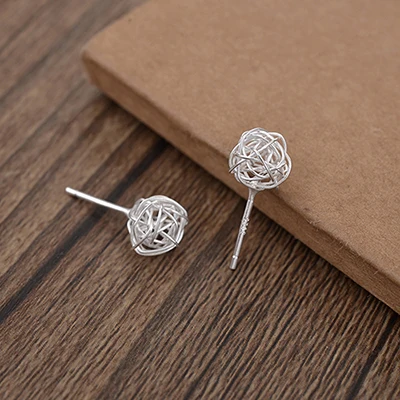 925 Sterling Silver Ювелирные изделия, 925 пробы, серебряные серьги, подвески, шарм, Ретро стиль, минимализм, креативный подарок на день рождения, Oorbellen серьги для женщин - Окраска металла: 925 Sterling Silver