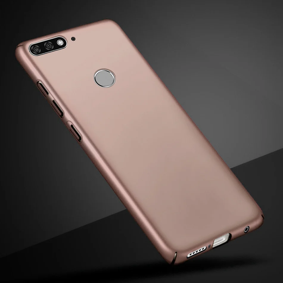 Роскошный Матовый чехол для Huawei Y7 2018 тонкий жесткий пластиковый Prime Y 7 | Мобильные