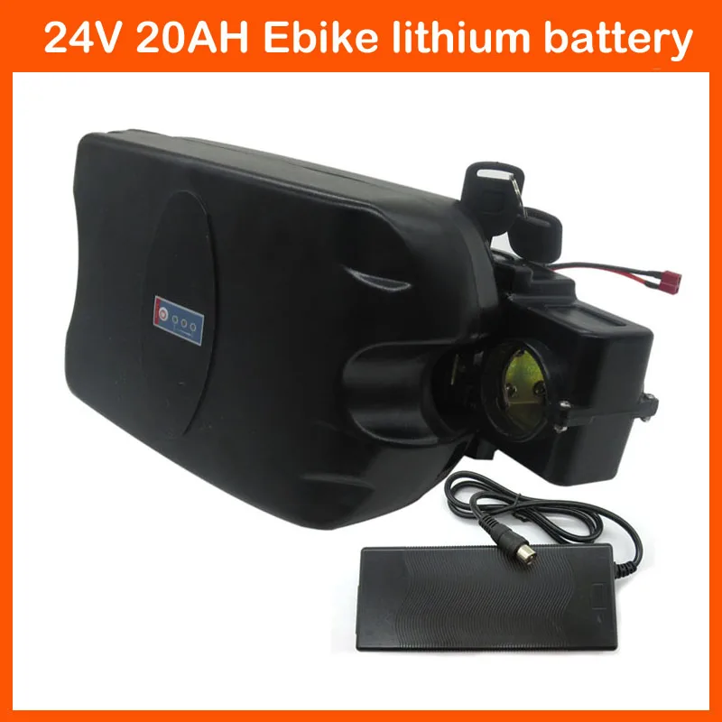 

Rechargeable 350W 24V 20AH Electric Bike battery 500W 24V Lithium battery 24V Ebike battery with 30A BMS 29.4V 3A charger