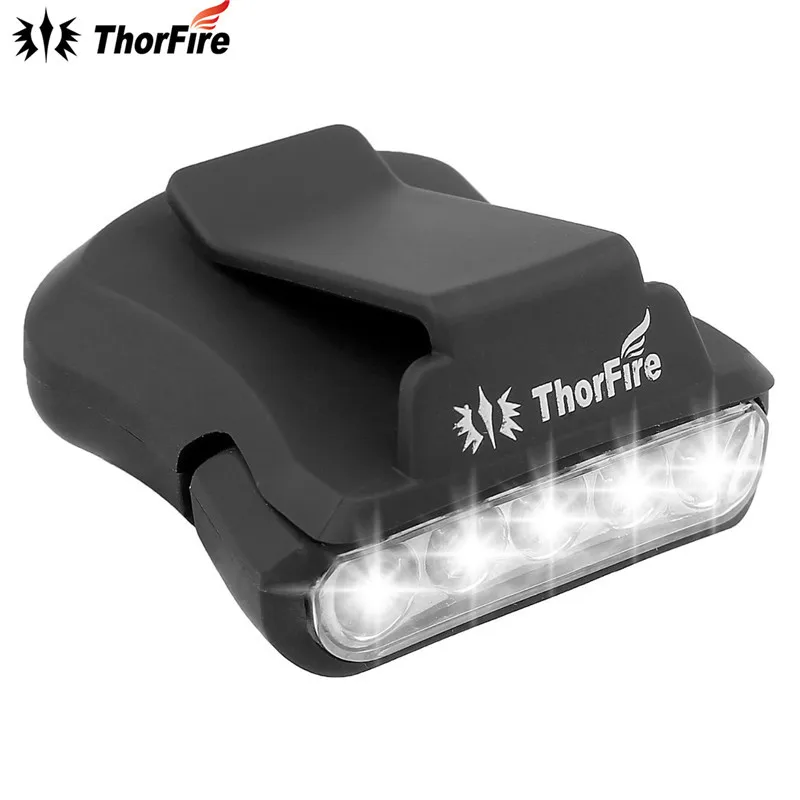 Налобный фонарь ThorFire 5 светодиодов лампа на шапку велосипедный вращающийся