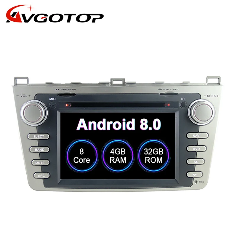 AVGOTOP S200 2G 32G Android 8 0 Автомобильная Радио Навигация для Mazda 6 2008-2012 GPS DVD мультимедиа |