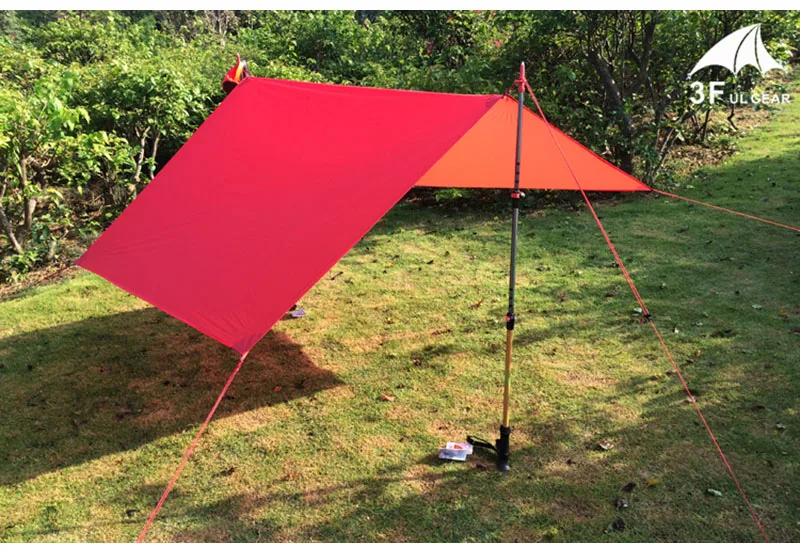 210*150 см 3F ul шестерни 15D/20D silnylon Высокое качество Сверхлегкий Открытый небольшой брезент укрытие Пляжный Тент следа