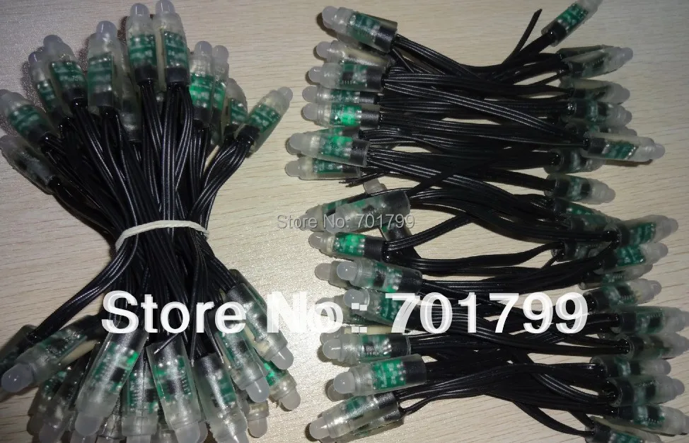 Промоуон! DC5V 50 узлов WS2811 пиксельный свет 12 мм диаметр IP68 Номинальная 256 Серая