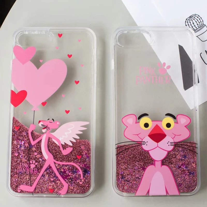 Чехол HereCase Bling Dynamic Liquid Quicksand для iPhone X 6/6S Plus силиконовый чехол 7 8 с розовой