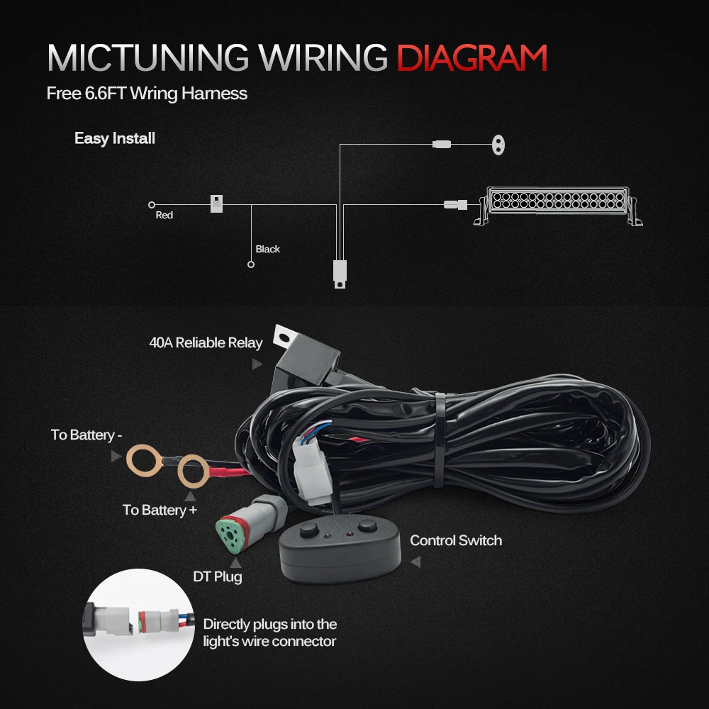 Mictuning 32 &quot22'' 5D светодиодный светильник бар RGB Strobe Flash многоцветный