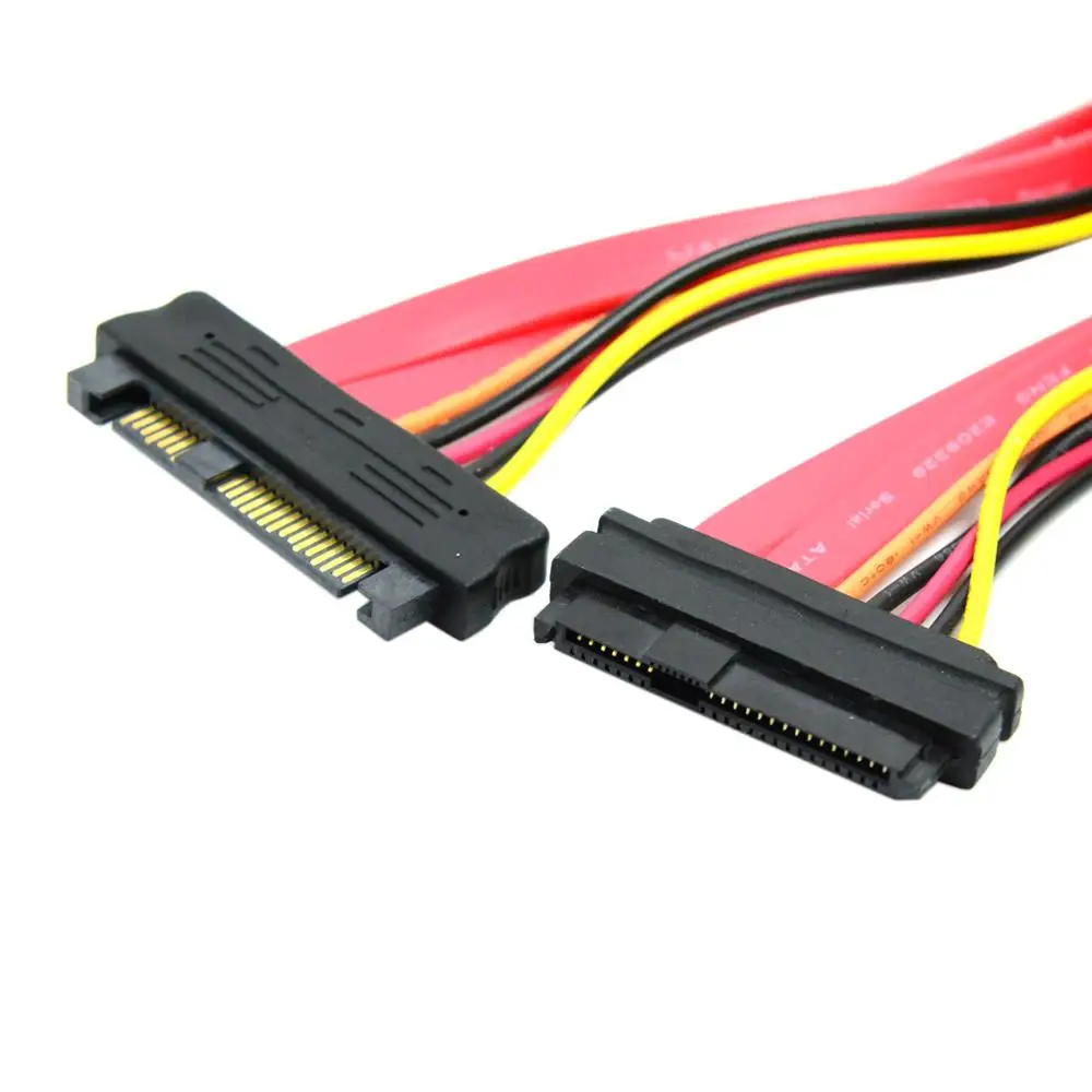 

SAS Hard Disk drive SFF-8482 SAS Cable 29Pin Male to Female Extension Cable 0.5m