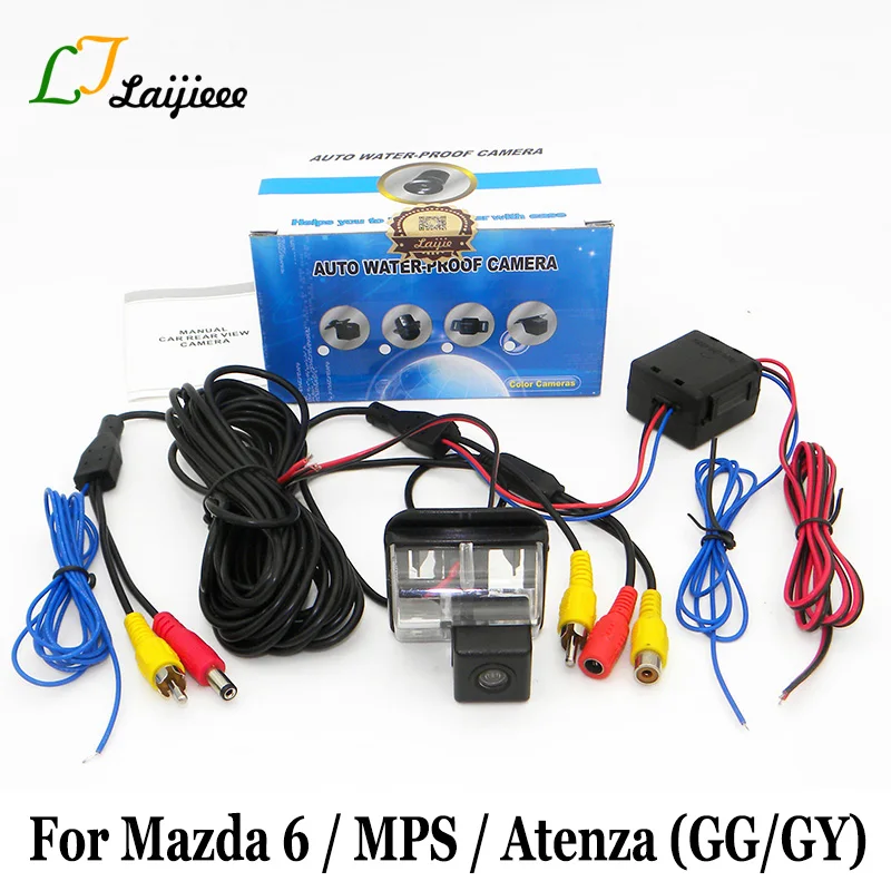 Автомобильная камера заднего вида для Mazda 6 Mazda6 MPS Atenza GG GY 2002 ~ 2008 / HD CCD светодиодный