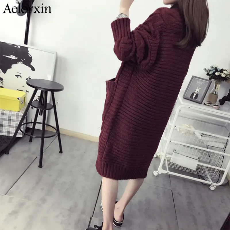 Брендовые осенние женские свитера 2019 зимние кардиганы вязаный плотный свитер с