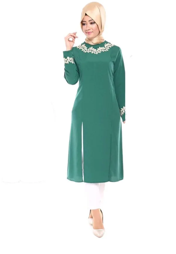 Женская рубашка с длинным рукавом большие размеры|long islamic blouse|long sleeve muslim blousemuslim long
