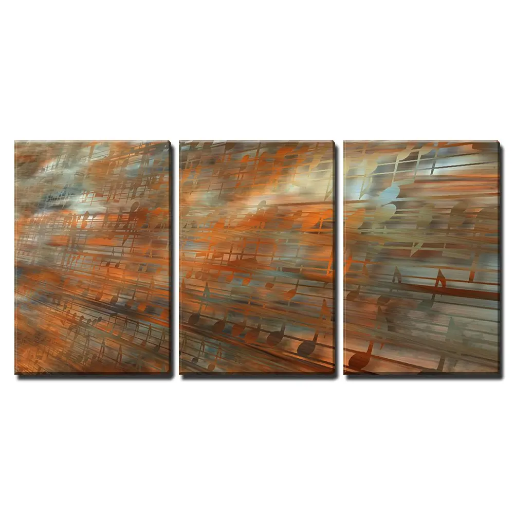 3 Piece Canvas Wall Art Musical Background Modern Home Decor No Framed Panels | Дом и сад