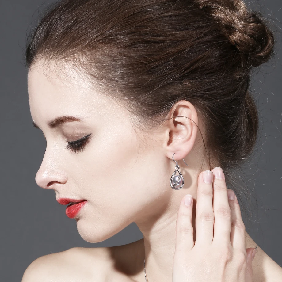 Женские серьги FENASY из стерлингового серебра 925 пробы с жемчугом в подарок|earrings