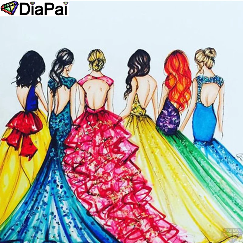 

DiaPai 5D DIY Diamond Painting 100% Full Square/Round Drill "Beauty character" Diamond Embroidery Cross Stitch 3D Decor A21699