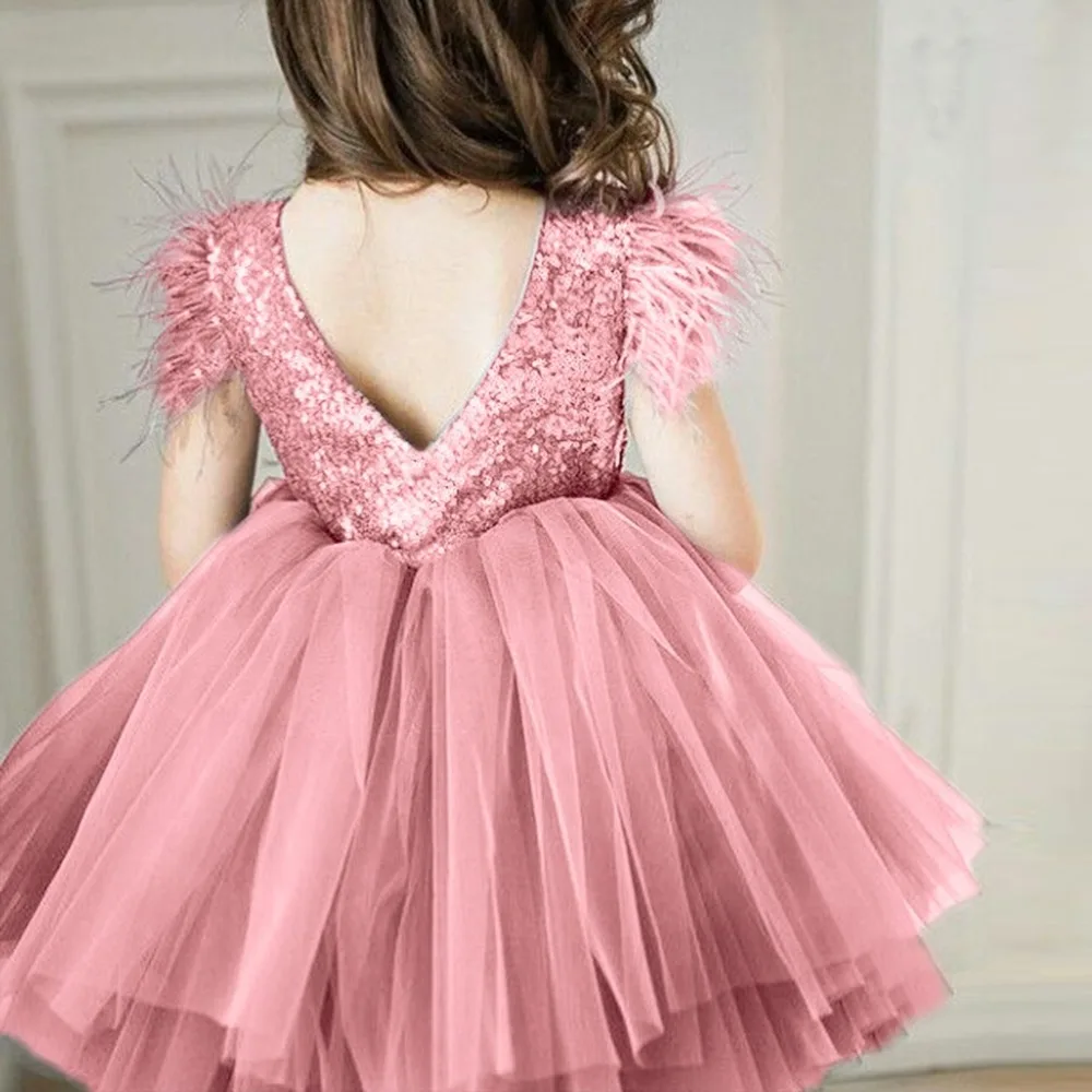Летнее платье для девочек 2018 вечернее принцессы подростков Детский костюм