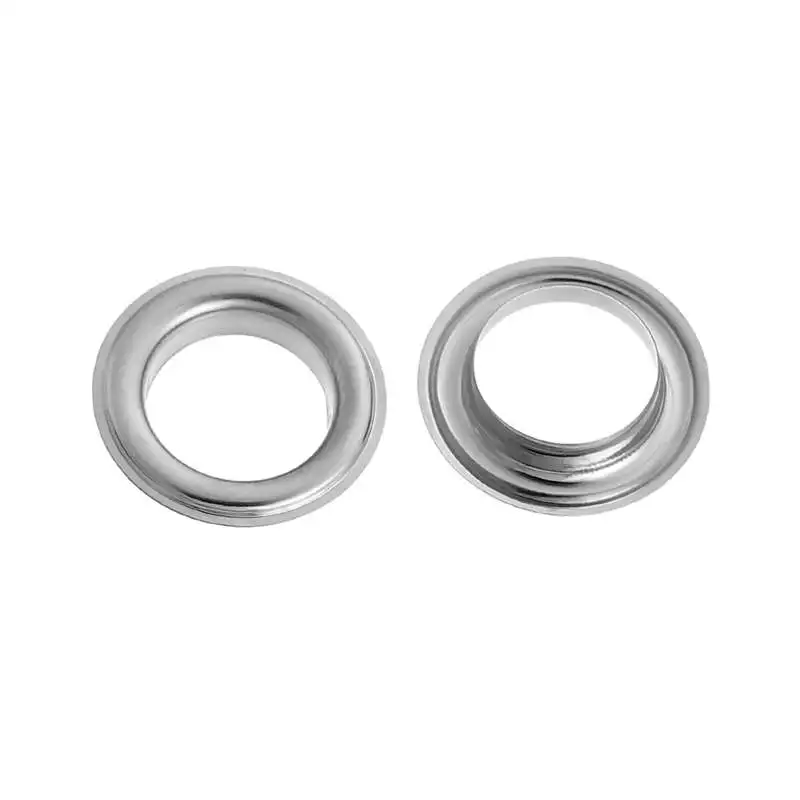 DoreenBeads практичный инструмент металлические медные люверсы для одежды серебристого цвета круглые инструменты для рукоделия 19 мм(6/") Диаметр., 50 наборов(2 шт./компл