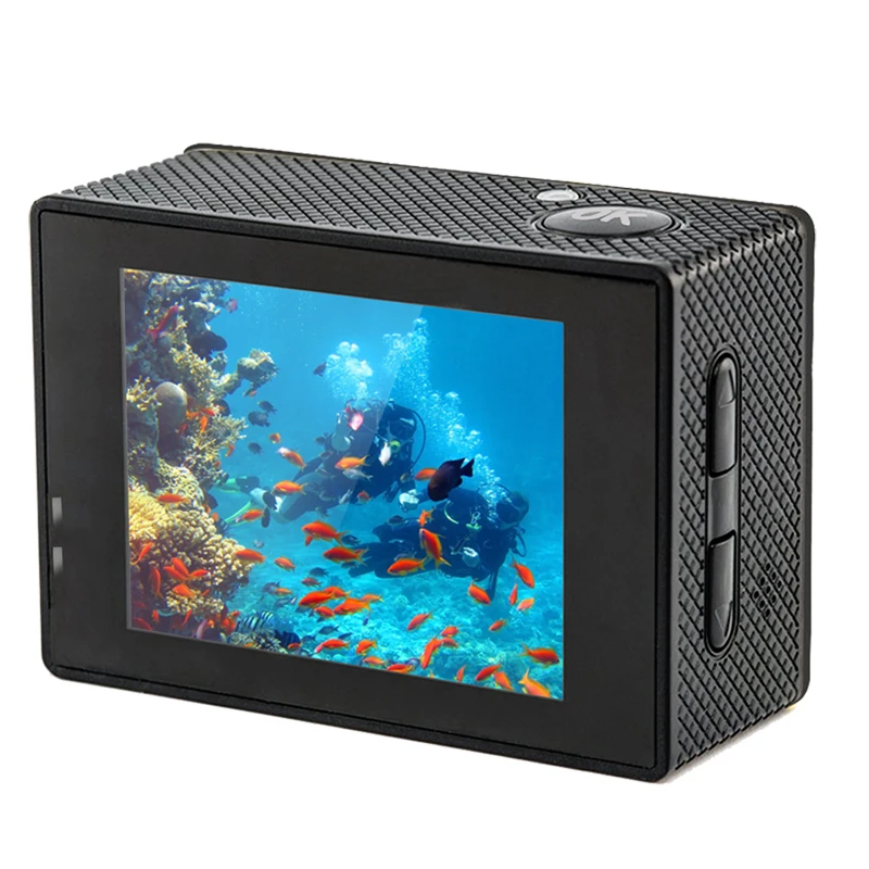 Экшн камера с дистанционным управлением Ultra HD 4 K/30fps WiFi 2 45 &quot160D подводный