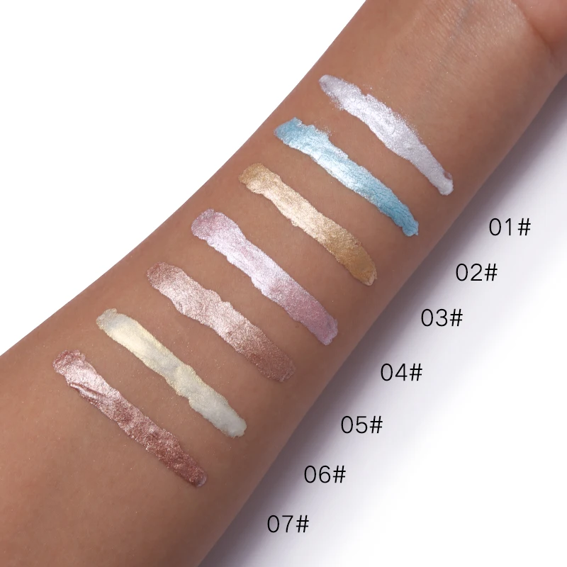 Music Flower Brand Bronzer Liquid Highlight Facial Makeup Highlighter iluminador Corrective Face Brightening Waterproof Make Up | Красота и