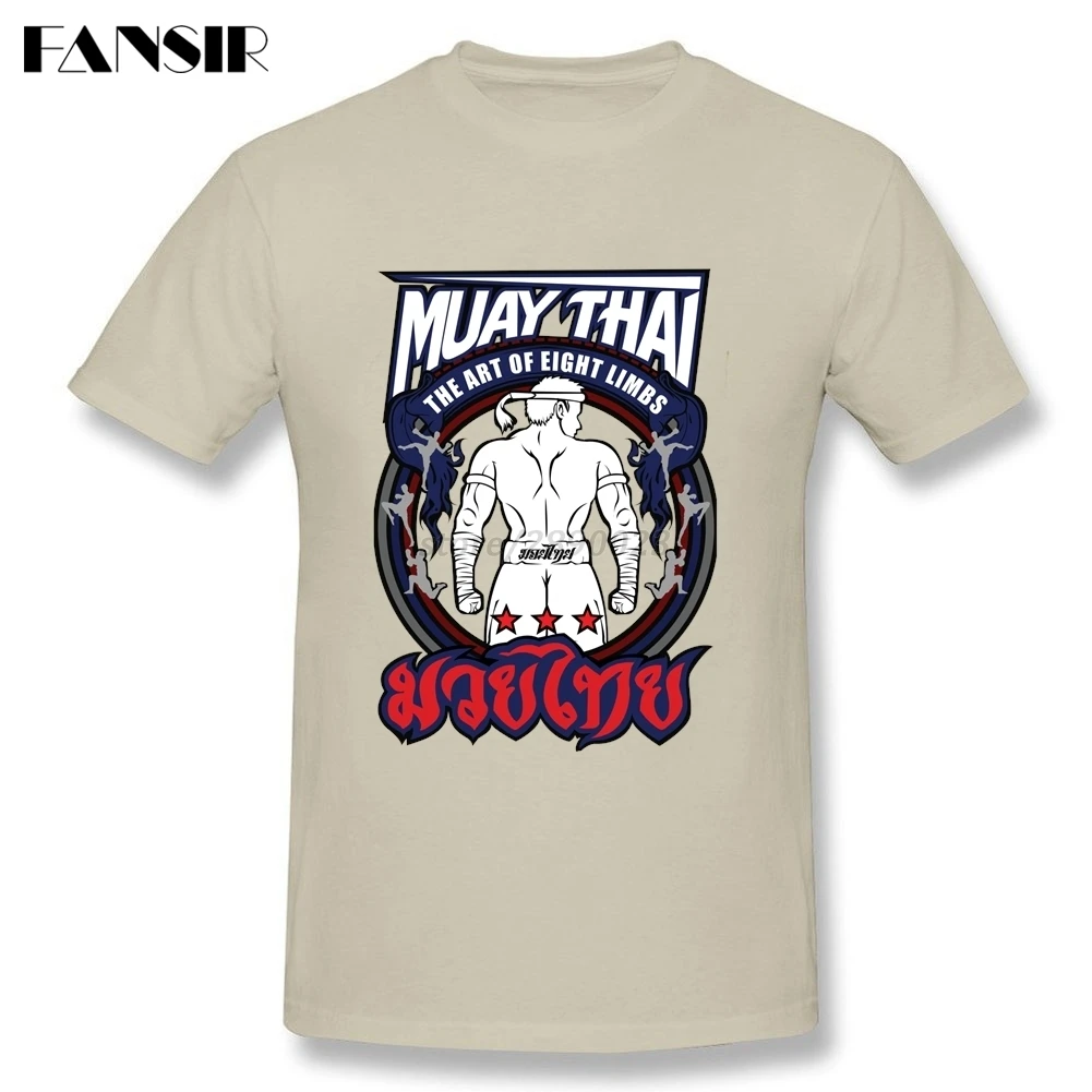 Летняя мужская футболка Мужская Muay Thai Strong Back Fighter с логотипом коротким рукавом