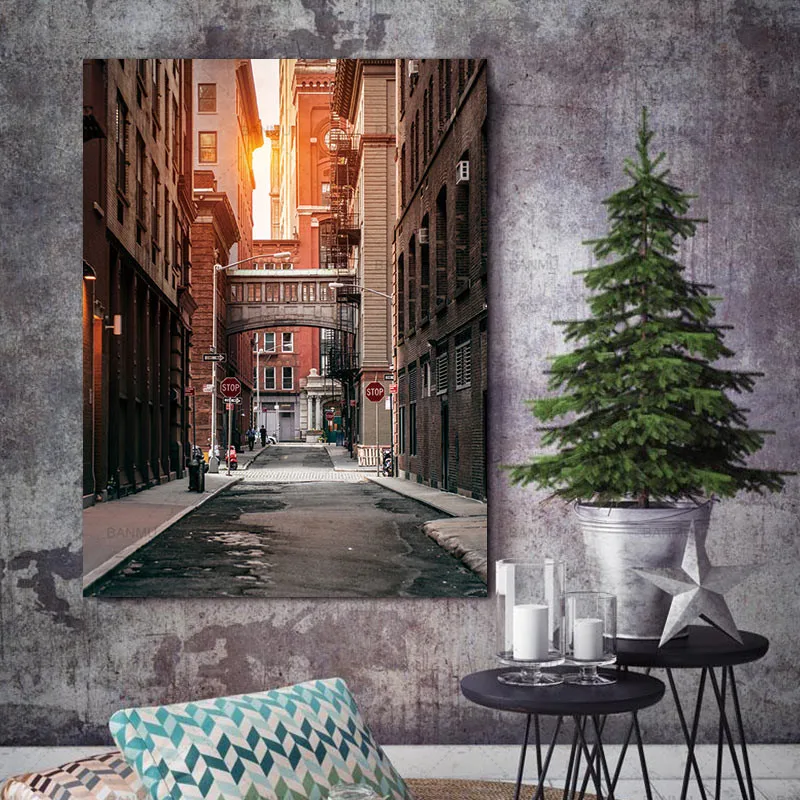 

Pictures Canvas painting Wall poster home decor print Urban landscape on Canvas wall picture decoration for living room no frame
