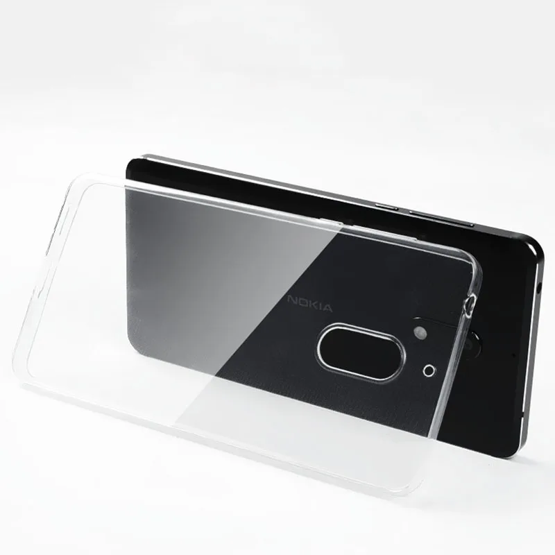 Прозрачный ультра тонкий Тонкий силиконовый чехол на Nokia 6 TA 1000 чехлы прозрачная