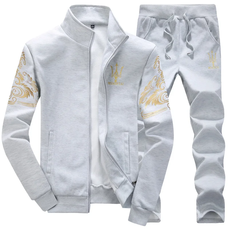 2017 Spring Autumn Men's Set Clothing Suits Male Sets Casual Sweatshirts Pants Men Jacket Shirt Sportswear 4XL | Мужская одежда