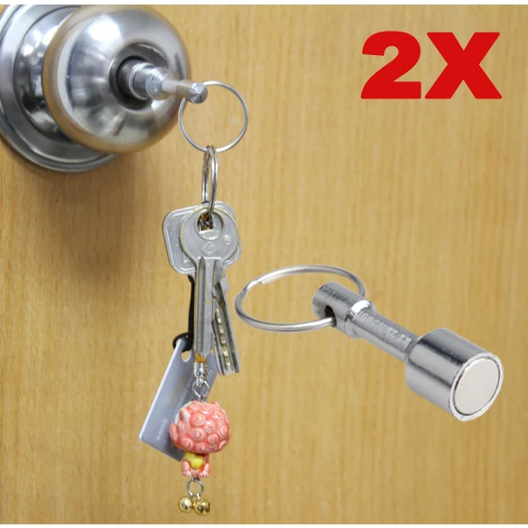 2 шт. новая суперпрочная неодимовая карманная цепь кольцо брелок магнитный