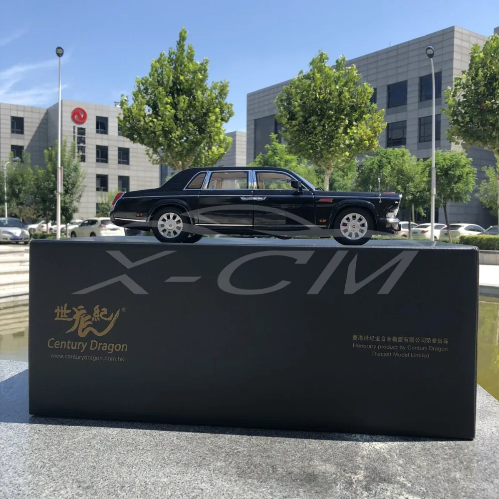 Литая модель автомобиля 1:18 Hongqi CA7600 Limousine (черный) + небольшой подарок!|Наземный