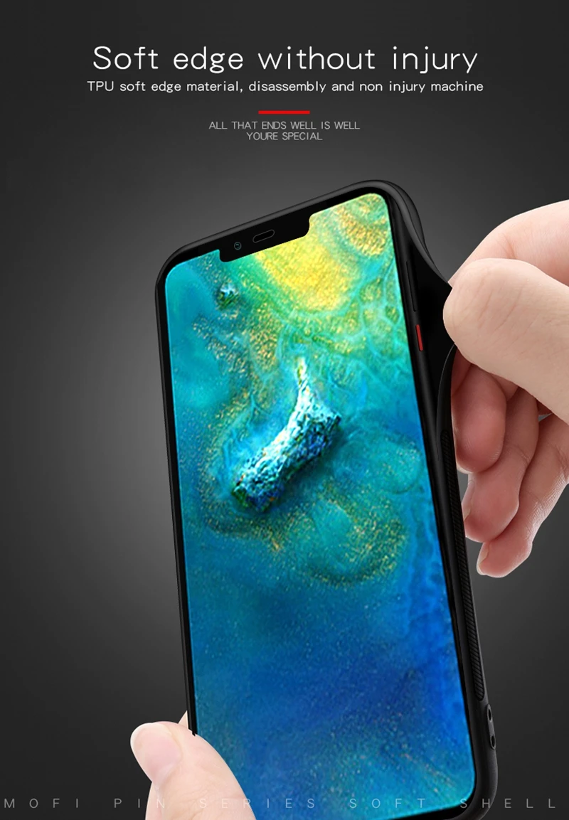 MOFi PU кожа+ чехол из термополиуретана и поликарбоната для huawei mate 20 pro чехлы для телефонов полная Защита задняя крышка для huawei mate 20 pro Чехол