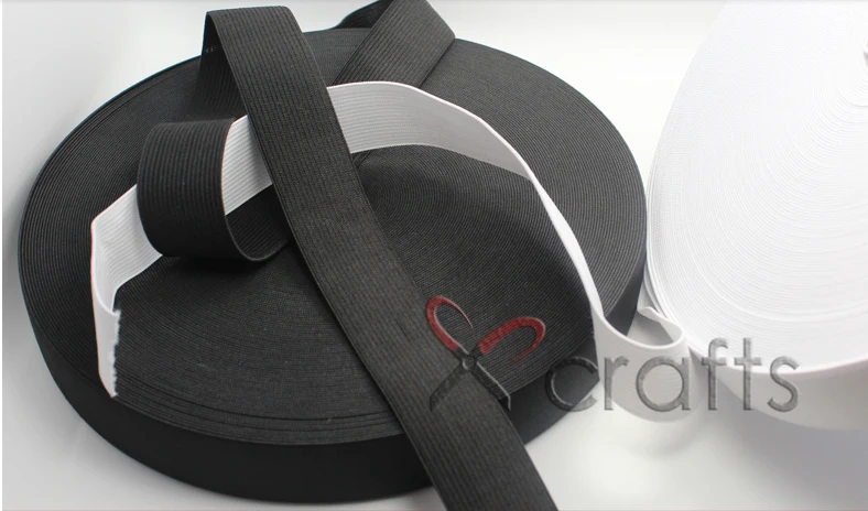 Черная эластичная лента 5 мм-60 мм для детского рукоделия/аксессуары одежды