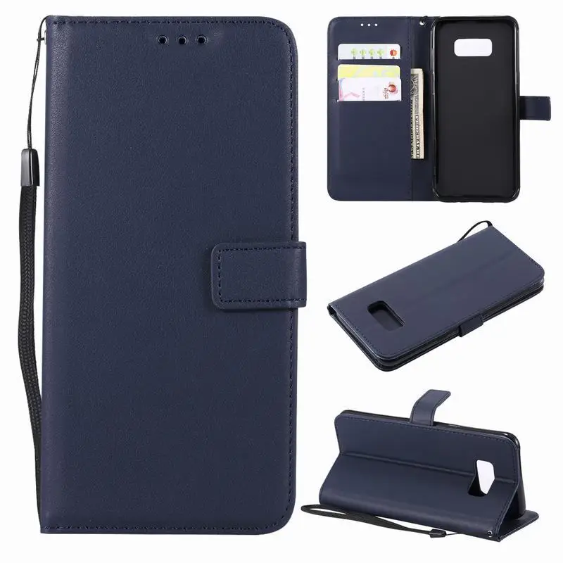 Принципиально s8 plus матовая кожа чехол для телефона samsung galaxy wallet откидная крышка