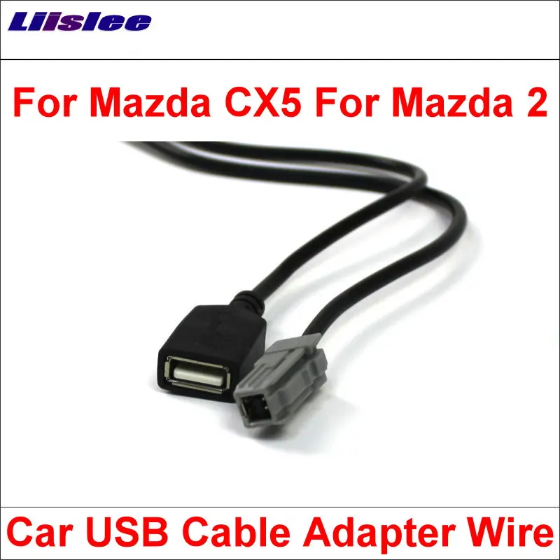 Liislee оригинальные вилки к USB адаптеру Conector для Mazda CX5 2 Автомобильное CD радио аудио