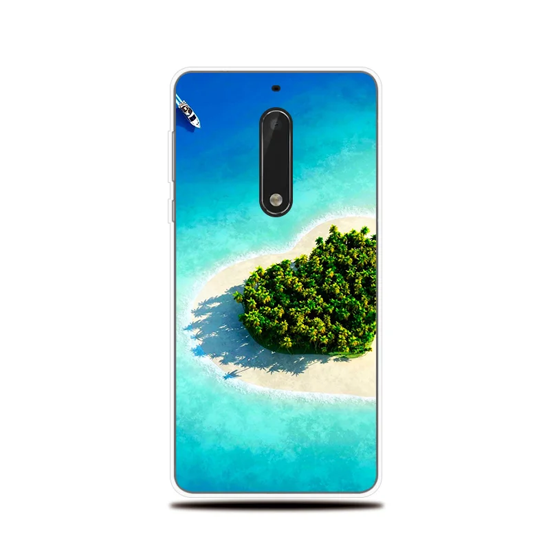 Чехол для телефона Nokia 3 5 6 8 Мягкая обложка пейзажа рисунком силиконовые Коке 2 1 Plus