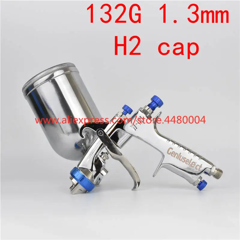 132G Metal pot Пистолет-распылитель W101 воздуха распылительный пистолет ручной пистолет-распылитель, 1,0/1,3/1,5/1,8 мм Япония качество, W-101 пульверизаторы для 400CC пластиковый бак - Цвет: 132G Metal pot