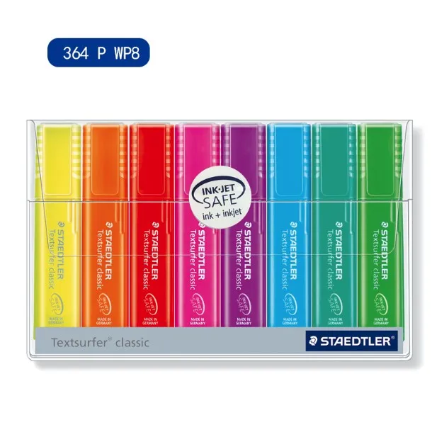 8 color Staedtler 4/6/8 Цвет обучения офисный флуоресцентный Примечание маркер для белой доски высокое световое перо - Цвет: 8 color