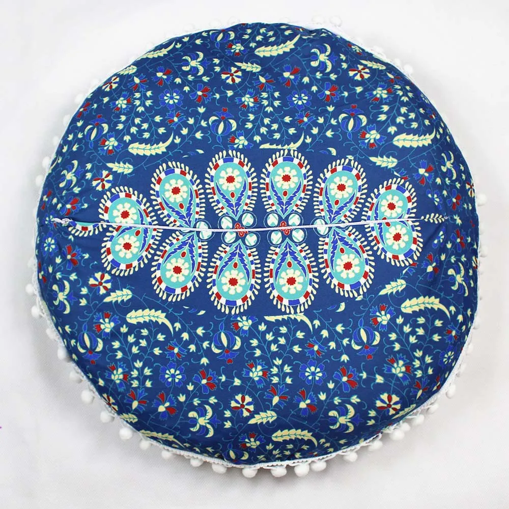 Индийские подушки с рисунком Мандала круглые богемные домашние подушки Pillowsham Подушка Pillowsham декоративные подушки украшения для дома Подушка Горячая#20