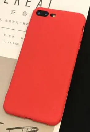 Red Роскошный мягкий силиконовый чехол карамельного цвета для iPhone XS Max XR X 10 8 7 6 5 S 5S 5SE 6S Plus 7Plus 8Plus 6Plus чехол для задней панели сотового телефона - Цвет: Red