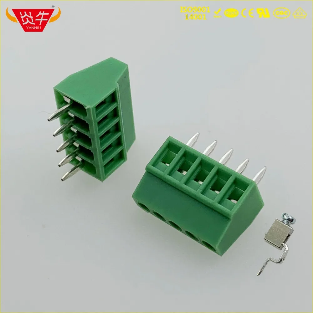 KF308 2 54 мм 5PIN мини PCB Универсальный винтовой клеммный блок KF128-2.54-5P MPT 0 5/5-2 54-1725685