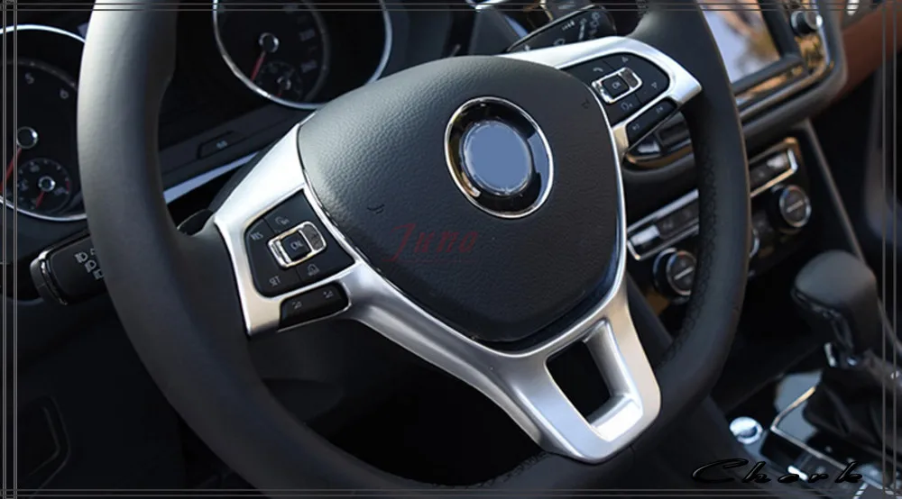 ABS матовая накладка на Руль Накладка для Volkswagen VW Tiguan 2017 2018 второе поколение