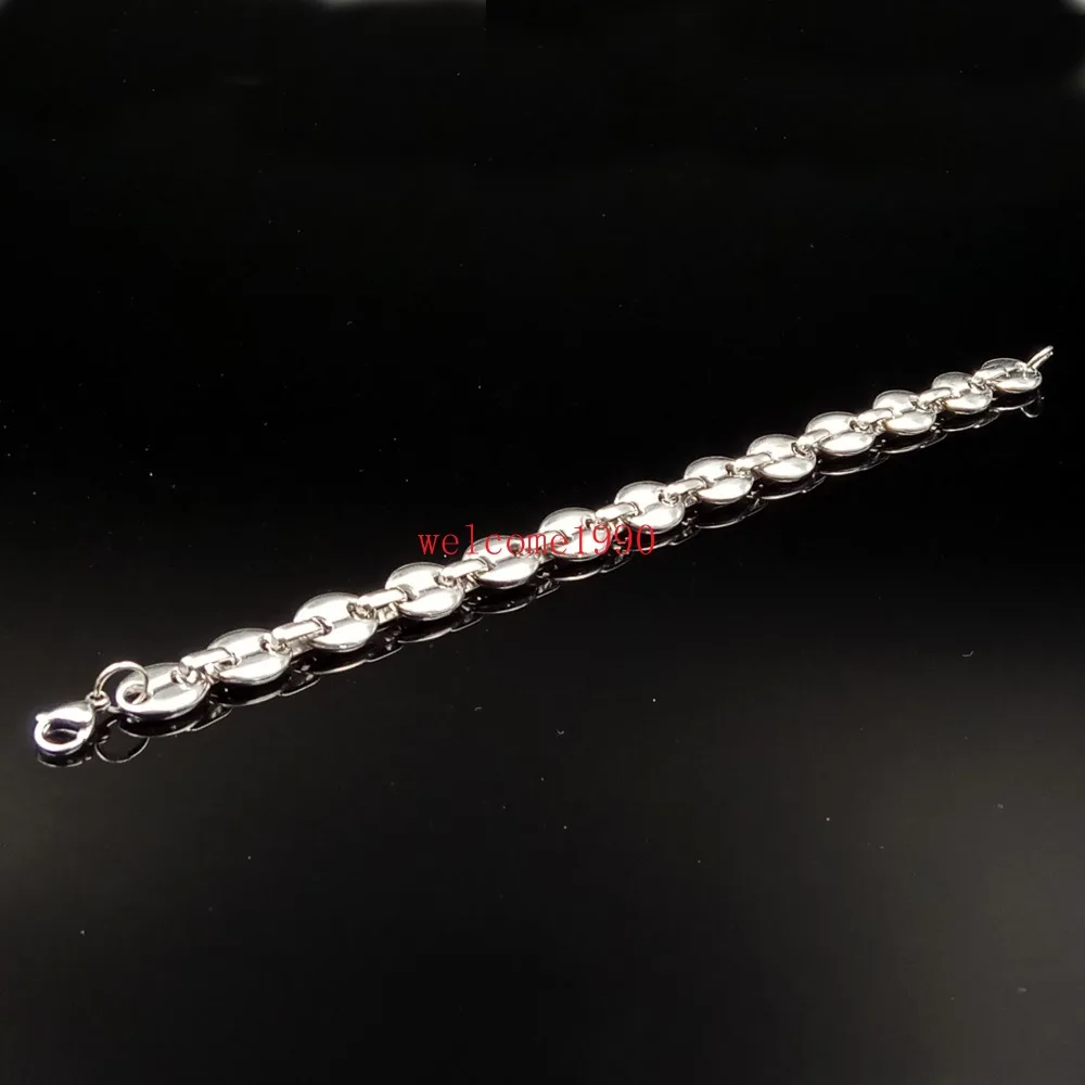Браслет-цепочка из нержавеющей стали 9 мм 8 5 дюйма | Украшения и аксессуары