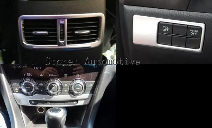 Подходит для MAZDA 6 ATENZA GJ 2014 2015 хромированная интерьерная приборная панель крышка