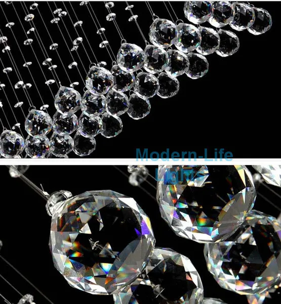 Бесплатная доставка Современные Rain Drop Crystal кристаллический светильник