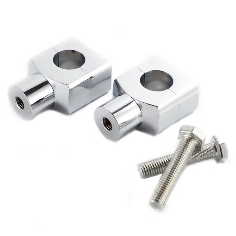 25mm-Chrome Rise " прямой короткий Руль Riser квадратный стиль Крепление зажим регулятор для 22 мм 25 мм 7/8" " Руль Универсальный - Цвет: 25mm-Chrome