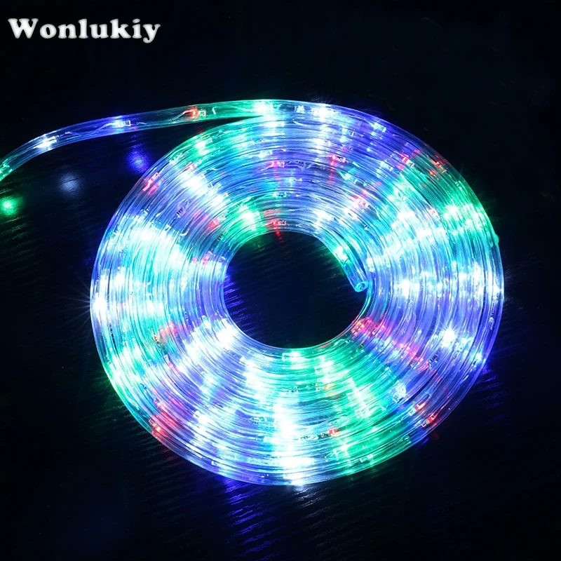 Wonlukiy AC220V IP67 водонепроницаемая Радужная трубка Светодиодная лента
