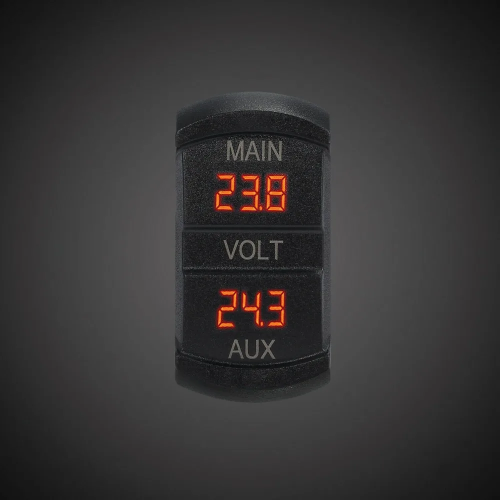 12 V-24 V Водонепроницаемый светодиодный вольтметр для автомобиль мотоцикл Лодка Караван rv