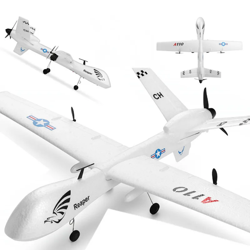 Открытый пульт дистанционного управления с фиксированным крылом планер MQ-9 2,4G 3CH DIY сборка Epp пена радиоуправляемый самолет rc Модель RTF Sky игрушка