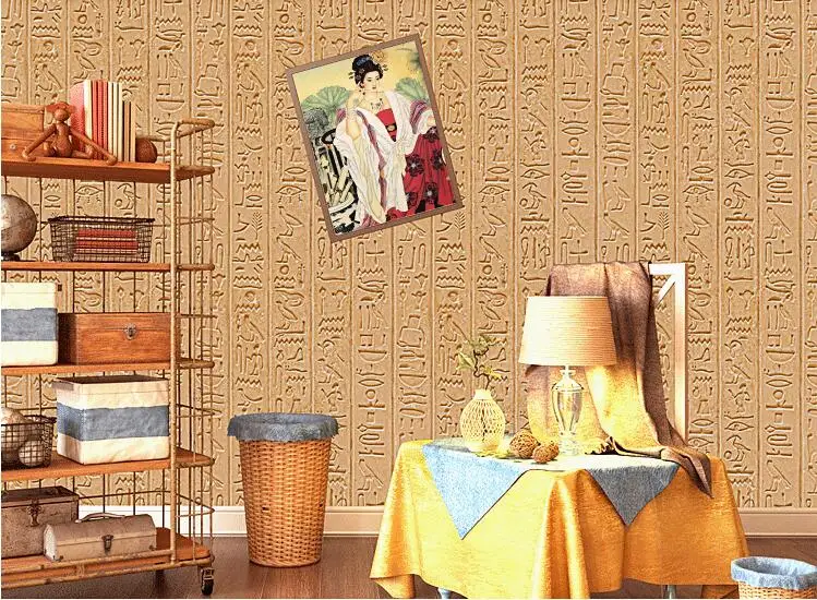 Beibehang papel де parede старинные ностальгические древний Египетский камень культуры отель обои под старину 3d фон обои
