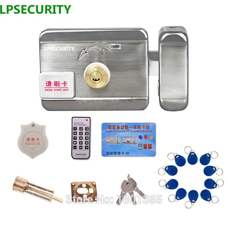 LPSECURITY Intercom RFID система контроля доступа комплект дверных замков + замок