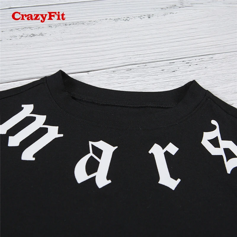 CrazyFit 2018 Йога Белле укороченный топ футболка женская спортивная верхняя одежда