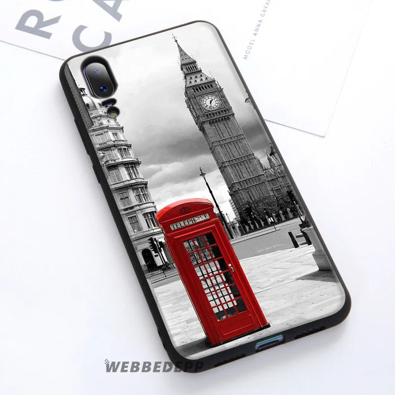 WEBBEDEPP London Bus Box Soft Case For Huawei P30 P20 Pro P10 P9 Lite 2017 P Smart 2019 & Nova 3 3i Y9 |
