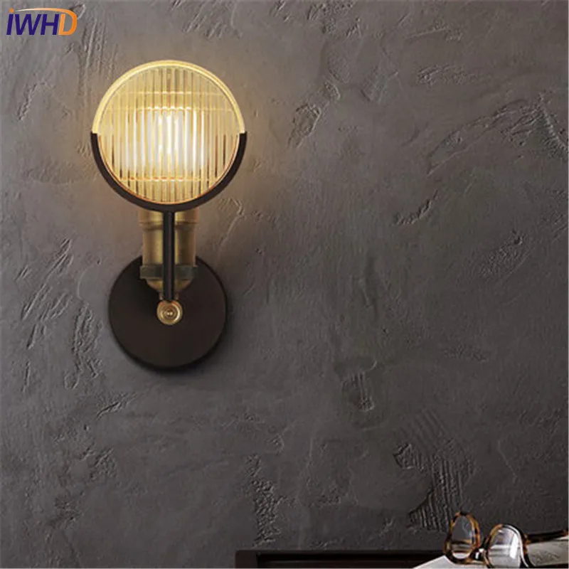 Loft Style Industrial Vintage LED Wall Light Fixtures Iron Antique Lamp Home Decor Bedside E27 Bulb Edison Sconce Lighting | Лампы и