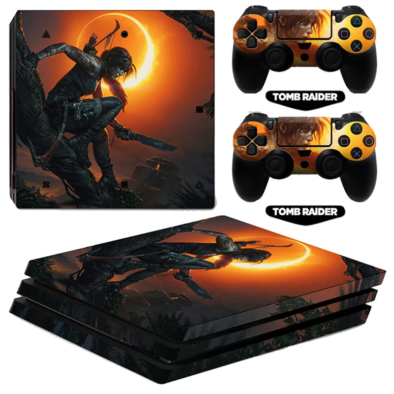 ARRKEO Shadow of the Tomb Raider винил Обложка Наклейка PS4 про кожу Стикеры для sony Игровые приставки 4 Pro консоли 2 контроллеры Скины